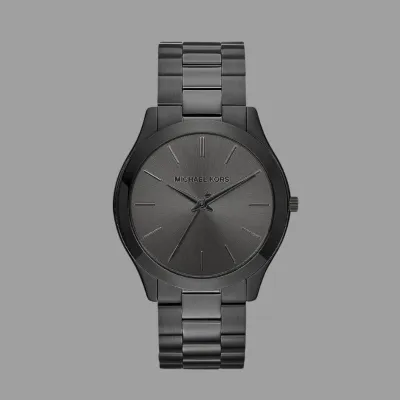Michael Kors Oversized Slim Runway Black-Tone Watch